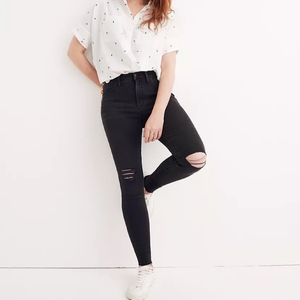 Madewell Black Washed Jeans